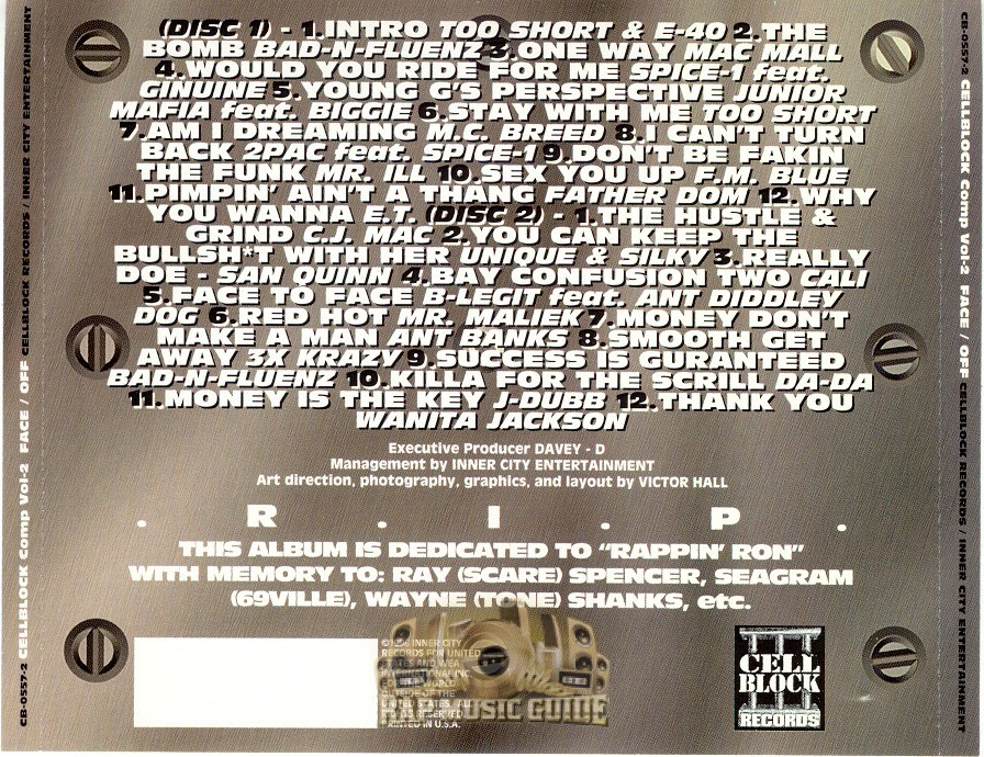 Cellblock Compilation - Vol. 2 Face Off: CD | Rap Music Guide